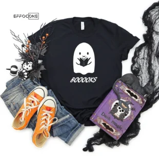 Ghost Books Halloween Reading T-Shirt