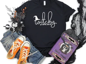 Witchy Women Funny Halloween Pumpkin T-Shirt
