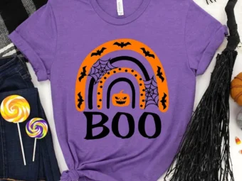 Halloween Boo Rainbow Party T-Shirt