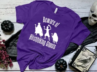 Beware Of Hitchhiking Ghosts Halloween T-Shirt