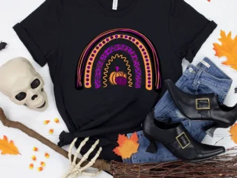 Pumpkin Rainbow Halloween T-Shirt