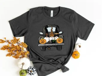 Halloween Truck Gnome T-Shirt