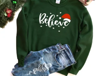 Believe Christmas Santa T-Shirt