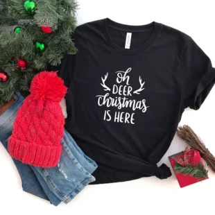 Oh Deer Christmas Is Here T-Shirt