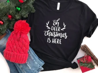Oh Deer Christmas Is Here T-Shirt