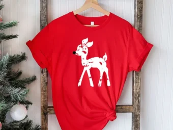 Christmas Reindeer Cute Deer T-Shirt