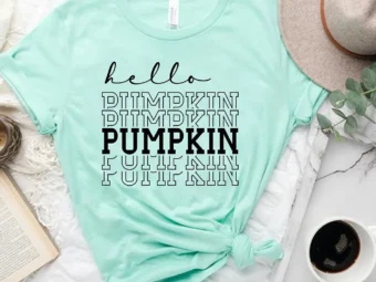 Hello Pumpkin Ladies Fall T-Shirt