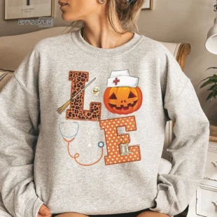 Halloween Nurse Love T-shirt