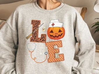Halloween Nurse Love T-shirt