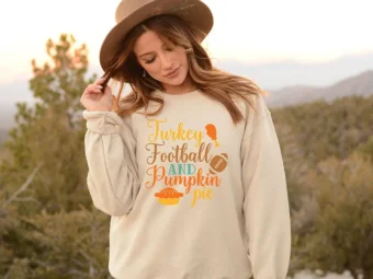 Turkey Football and pumpkin pie T-shirt
