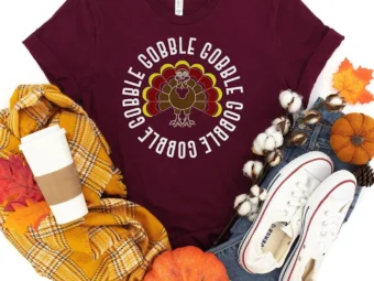 Gobble Gobble Gobble Gobble Thanksgiving T-Shirt