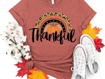 Thankful Rainbow Pumpkin T-Shirt