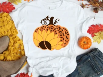 Leopard Pumpkin Thanksgiving T-Shirt
