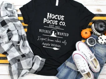 Hocus Pocus Co Witches Wanted Halloween T-Shirts
