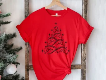 Horse Christmas Tree T-Shirt