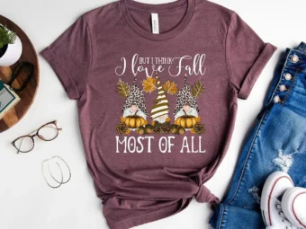 I Love Fall Most Of All Gnome T-Shirt