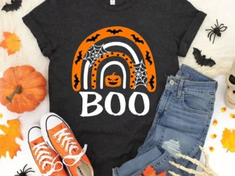 Halloween Boo Rainbow Party T-Shirt