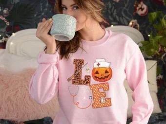 Halloween Nurse Love T-shirt