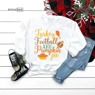 Turkey Football and pumpkin pie T-shirt