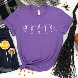 Ballet Skeleton Dancing Happy T-Shirt