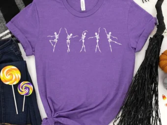 Ballet Skeleton Dancing Happy T-Shirt