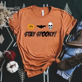 Stay Spooky, Halloween Pumpkin T-Shirt