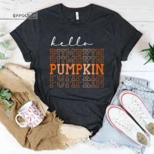 Hello Pumpkin Ladies Fall T-Shirt