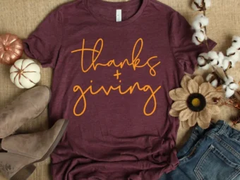 Thanksgiving Thankful Fall T-Shirt
