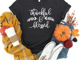Thankful And Blessed Thanksgiving T-shirt