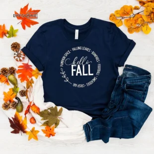 Hello Fall Thanksgiving T-Shirt