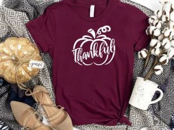 Thankful Pumpkin Thanksgiving T-Shirt