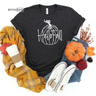 Hello Fall Thanksgiving T-Shirt