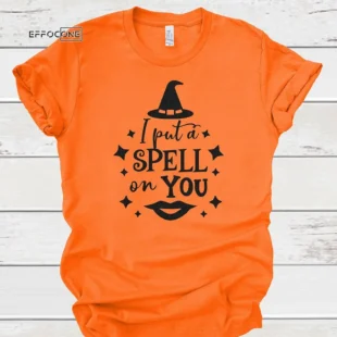 I Put A Spell On You Lips Halloween Witch T-shirt