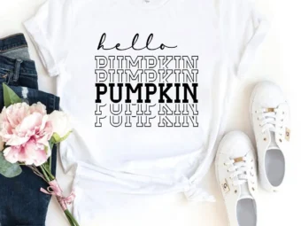 Hello Pumpkin Ladies Fall T-Shirt