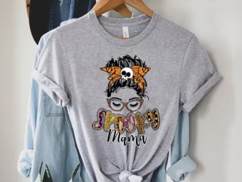 Spooky Mama Halloween T-Shirt
