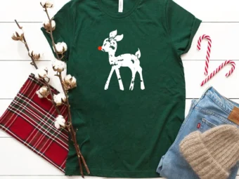 Christmas Reindeer Cute Deer T-Shirt