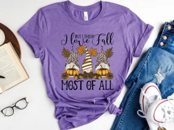 I Love Fall Most Of All Gnome T-Shirt