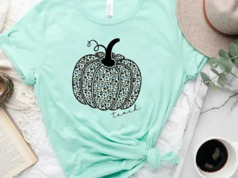 Cute Fall Teacher, Leopard Pumpkin Teaching Tshirt