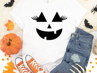 Girl Pumpkin Halloween T-Shirt