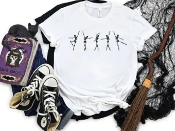 Ballet Skeleton Dancing Happy T-Shirt
