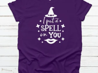 I Put A Spell On You Lips Halloween Witch T-shirt