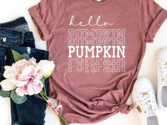 Hello Pumpkin Ladies Fall T-Shirt