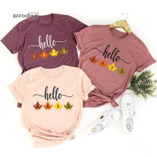 Hello Fall Thanksgiving T-Shirt