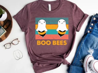 Boo Bees Funny Halloween T-Shirt