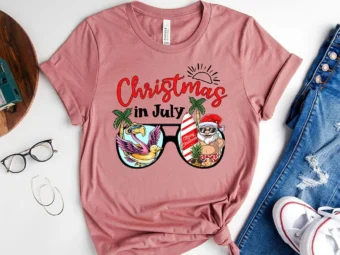 Christmas In July Summer Santa Claus T-Shirt
