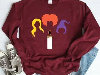 Hocus Pocus Black Candle Halloween T-shirt