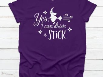 Yes I Can Drive A Stick Halloween T-shirt