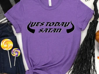 Yes Today Satan Halloween T-Shirt