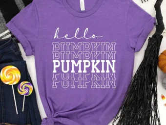 Hello Pumpkin Ladies Fall T-Shirt