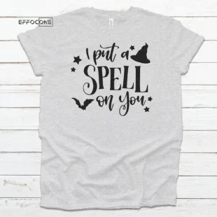 I Put A Spell On You Batty Witch Halloween T-shirt